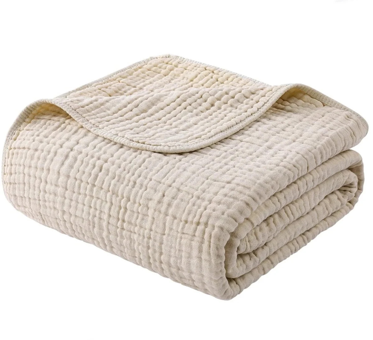 Cotton Muslin Blanket 1 Pc,Breathable Blanket for Spring,Lightweight 6-Layer Blanket for Summer,B... | Walmart (US)