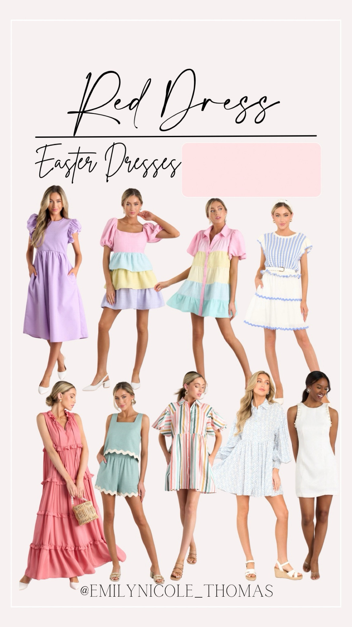 Easter Dresses💜🩷🩵💛

Red Dress Boutique, Easter, Easter outfit, spring dresses, spring outfit, spring fashion trends, pastels, pastel dress, midi dress, mini dress, maxi dress, white dress, stripped dress, matching sets, purses, woven handbag, wicker handbag, & shoes

#LTKstyletip #LTKitbag #LTKSeasonal