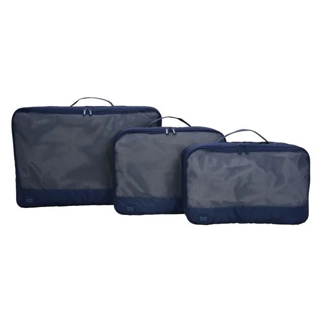 The Home Edit Expandable Travel 3 Piece Packing Cubes, Navy, Polyester | Walmart (US)
