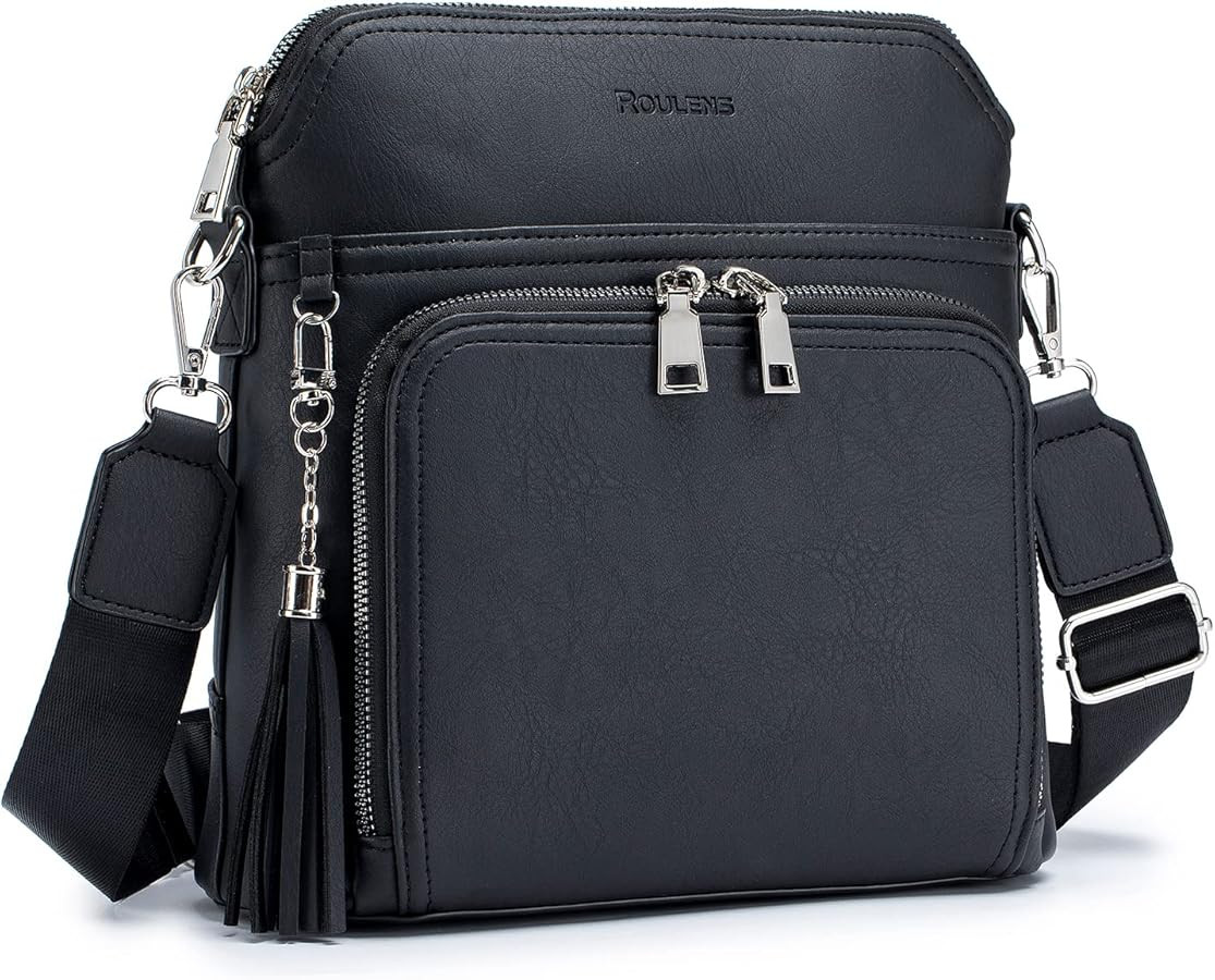 Crossbody Purse for Women,Lightweight Medium Crossbody Bag Soft Leather Women's Shoulder Handbags... | Amazon (US)