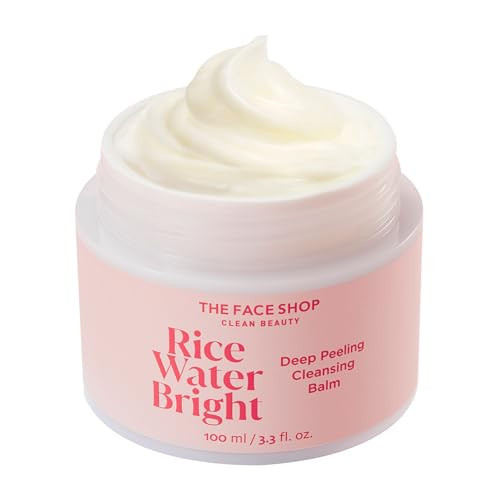 The Face Shop Rice Water Bright Cleansing Balm, Removes Makeup & SPF, 4-in-1 Makeup Remover, for All Skin Types, Korean Rice Extract, Lavender Oil, 100ml / 3.3 fl. oz. | Amazon (US)