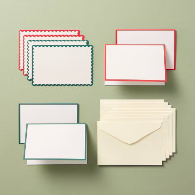 8ct Holiday Blank Card Set - Hearth & Hand™ with Magnolia | Target