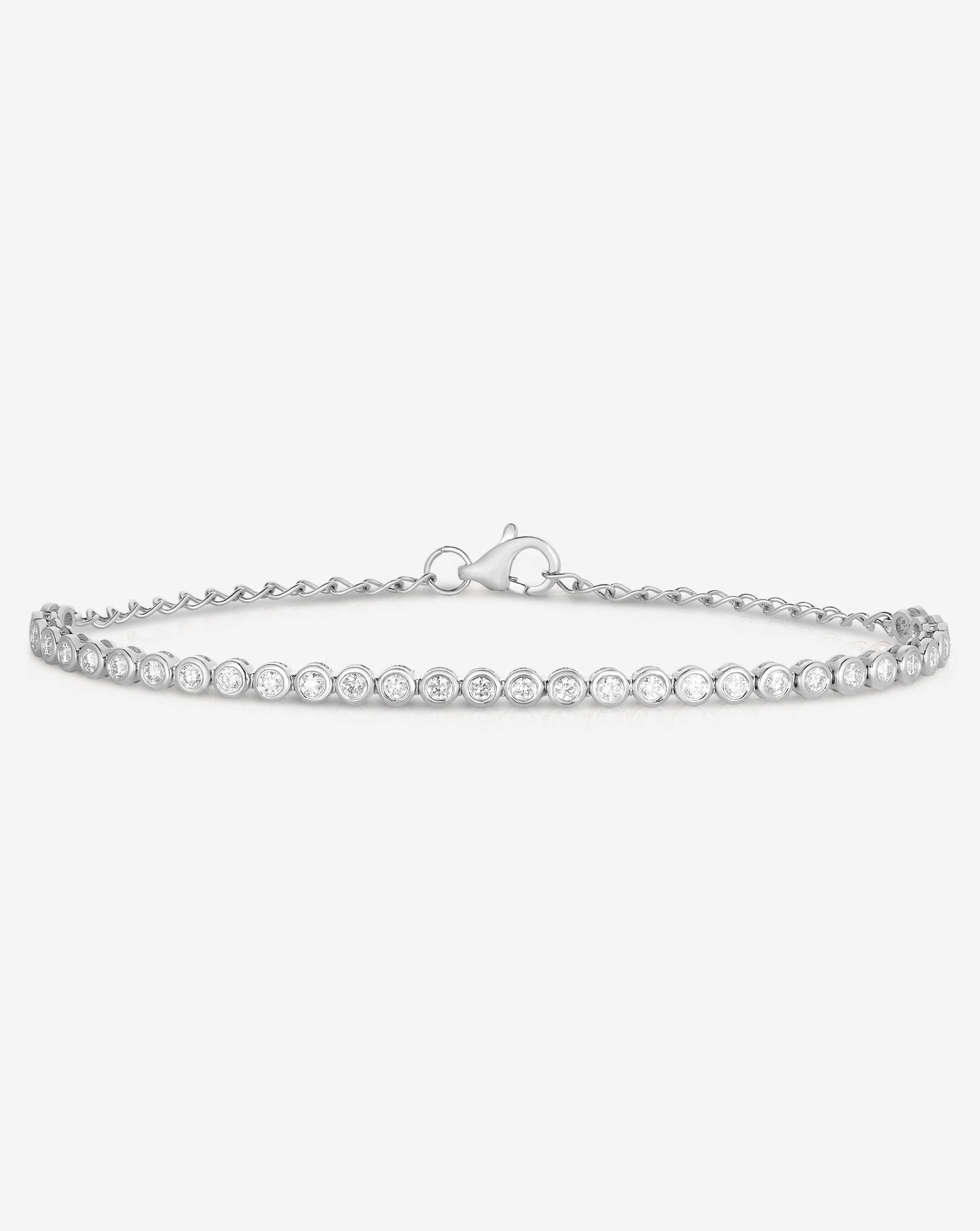 Bezel Mini Diamond Tennis Bracelet | Ring Concierge