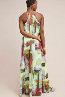 NWOT ANTHROPOLOGIE Nicole Miller Daylight Maxi Dress -$248 | eBay US