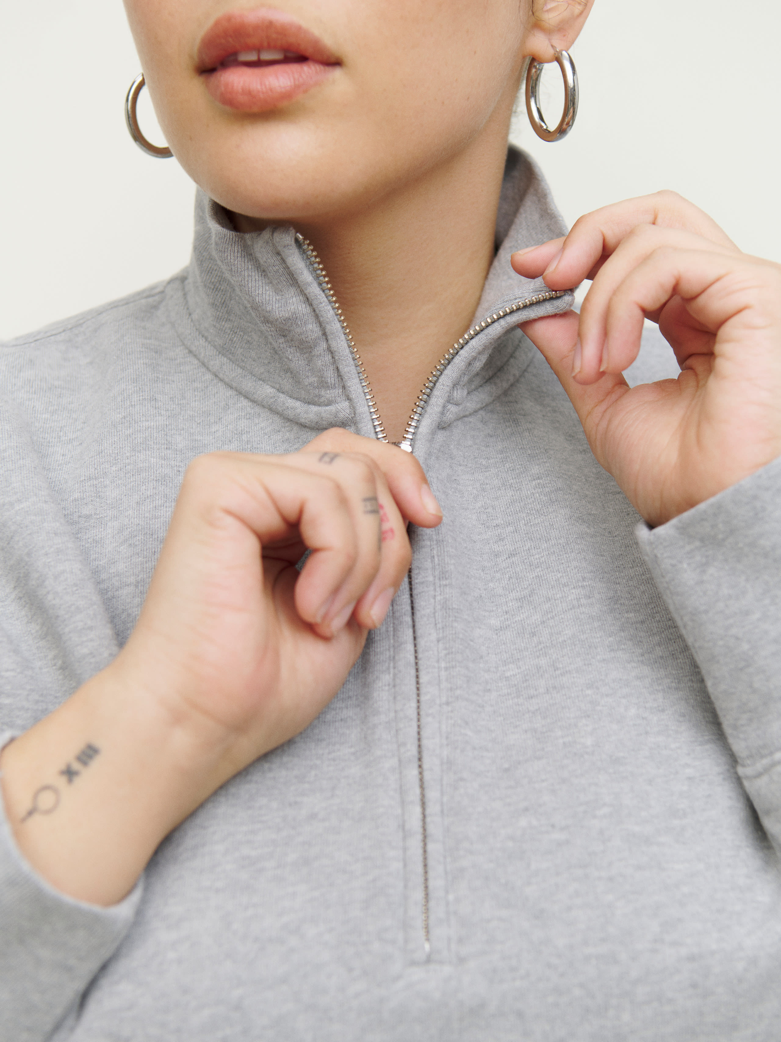 Marla Zip Sweatshirt | Reformation (Global)