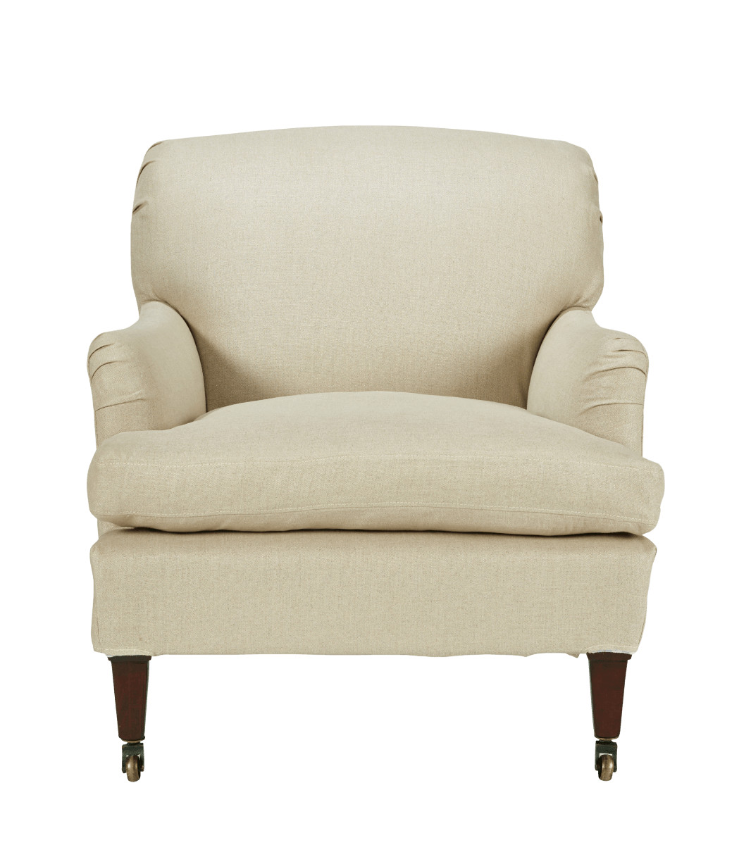 Linen Slip Cover For Coleridge Armchair - Blue | OKA UK