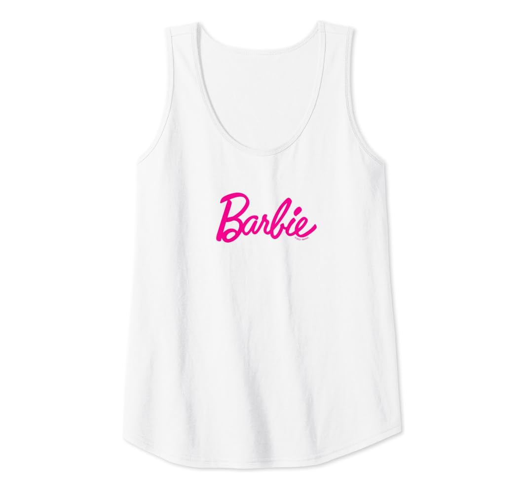 Barbie Classic Pink Logo Tank Top | Amazon (US)