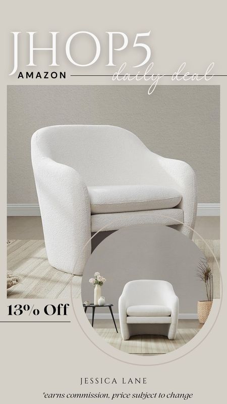 Amazon Daily Deal, save 13% on this popular upholstered accent chair. Accent chair, living room furniture, neutral chair, modern organic home, Amazon home, Amazon deal

#LTKstyletip #LTKsalealert #LTKhome