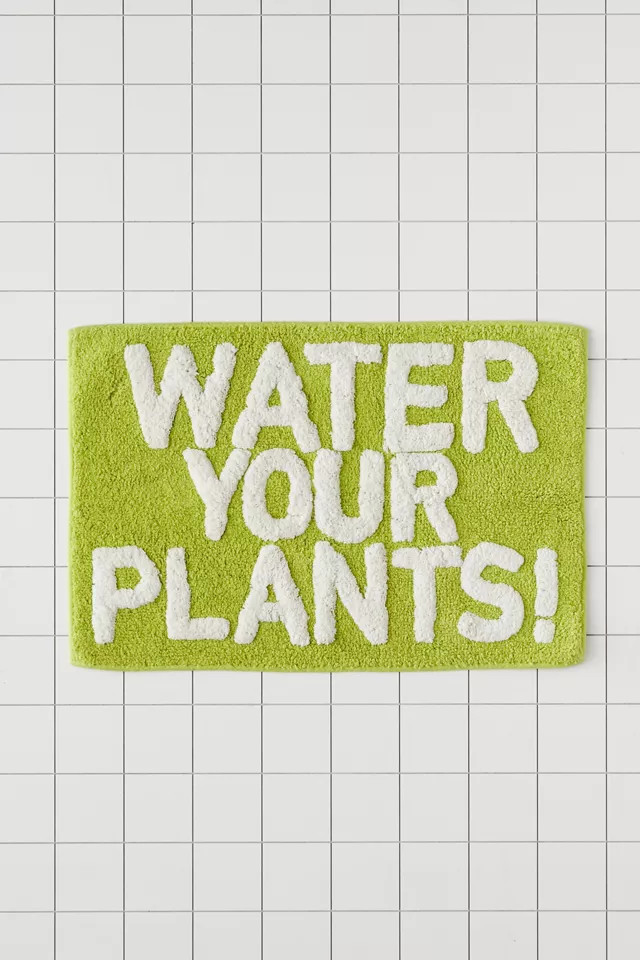 Water Your Plants Bath Mat | Urban Outfitters (US and RoW)