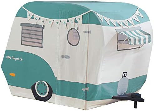 Amazon.com: Wonder&Wise Indoor 43 x 55 x 36 Inch Childrens Kids Cotton Fabric Mini Camper Pretend... | Amazon (US)