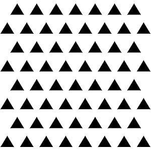 Triangle Wall Stickers Vinyl Decal (Black 3"/ 4 Set of 84) | Amazon (US)