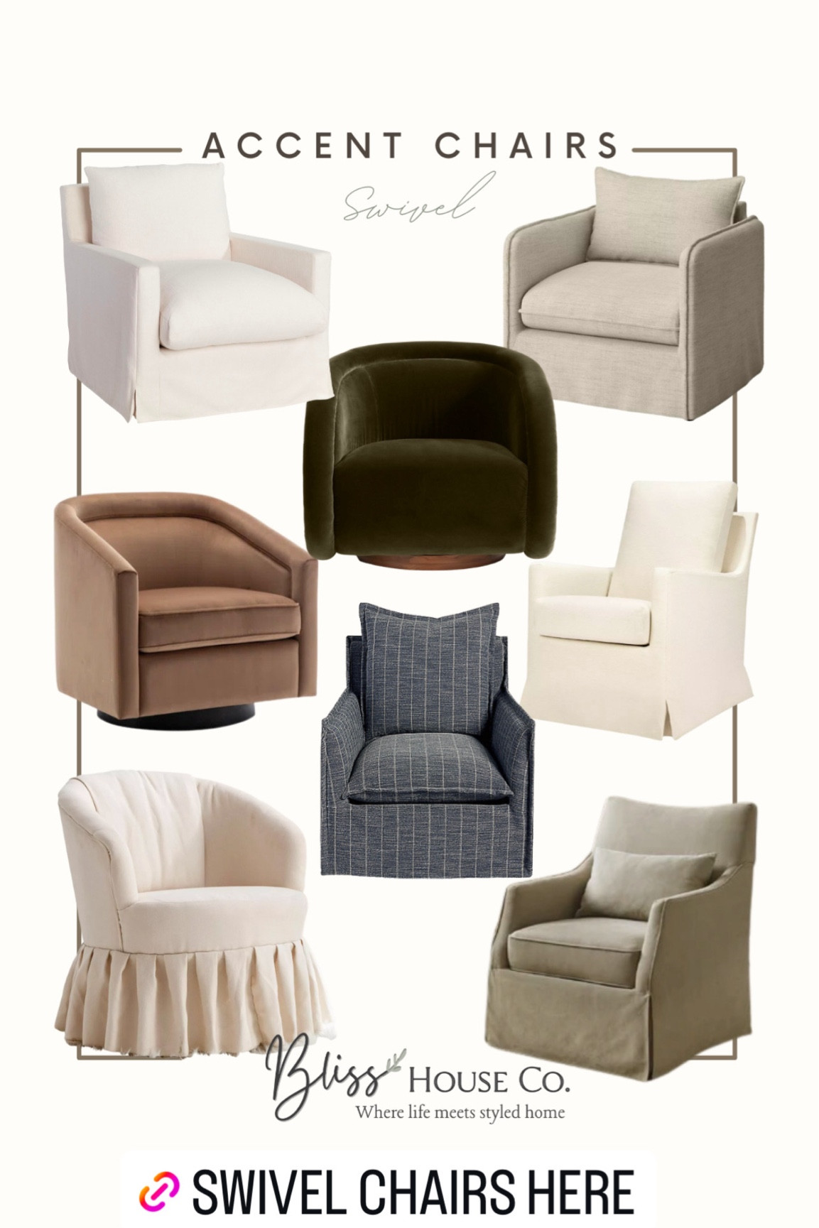 Accent swivel chairs 

#LTKsalealert #LTKstyletip #LTKhome