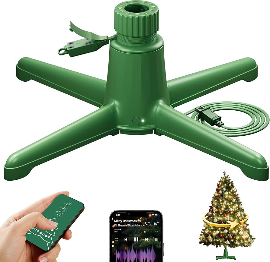 DG-Direct Musical 360° Rotating Christmas Tree Stand, Anti-tilt Noiseless, Up to 9ft 120 lb Arti... | Amazon (US)