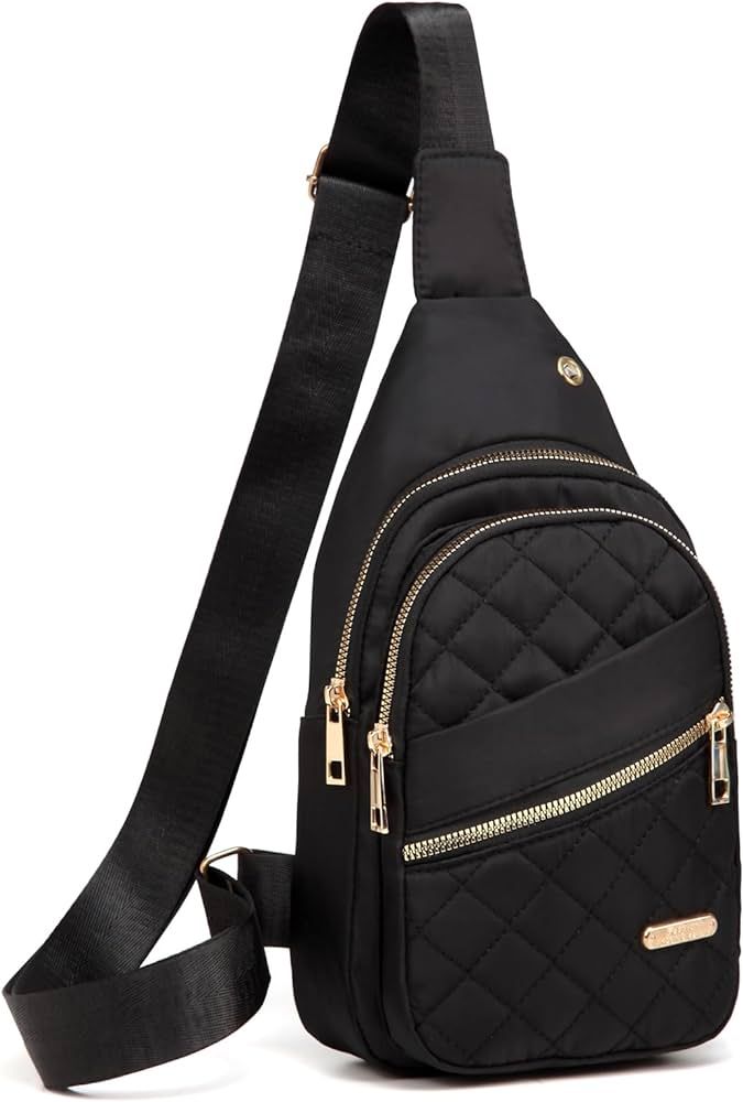 Crossbody Small Sling Backpack Sling Bag for Women, Chest Bag Daypack Crossbody for Travel Sport | Amazon (US)