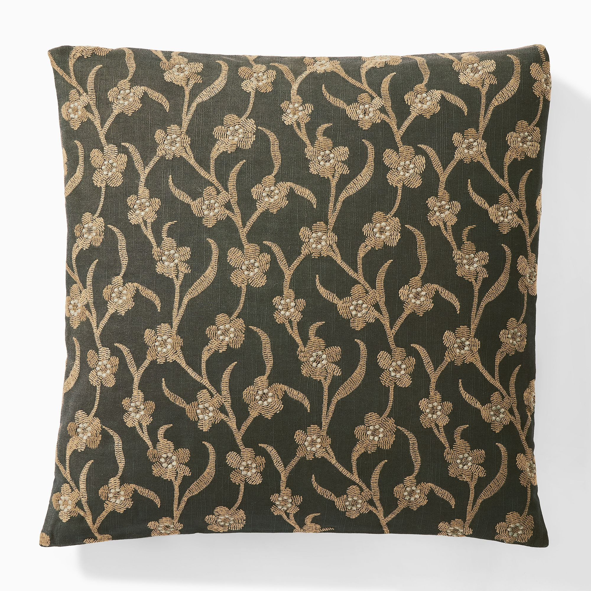 Winding Floral Vines Pillow Cover | West Elm (US)