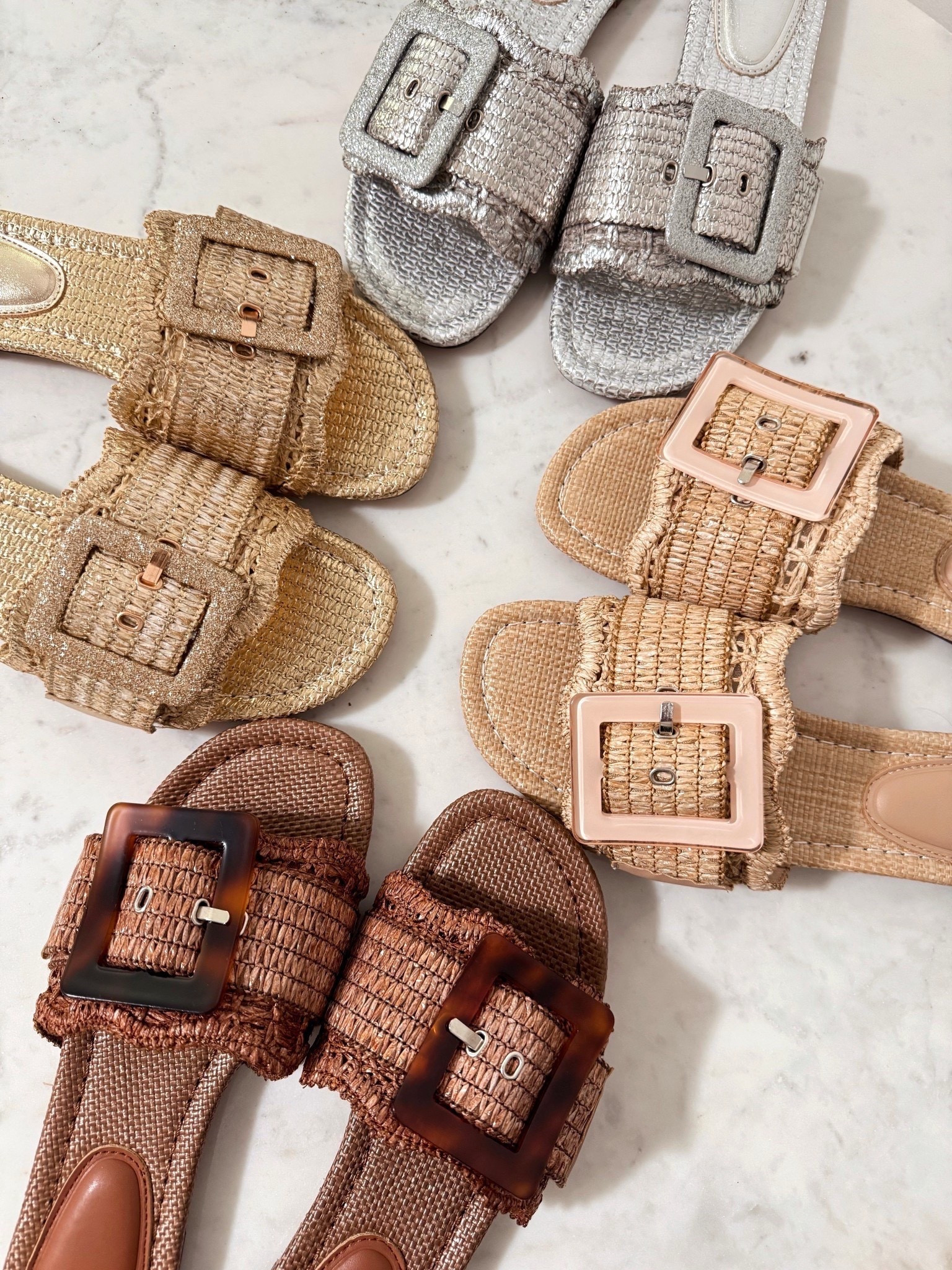 

Save or Splurge Sam Edelman Raffia Sandals under $50! 🔆 Also, can we make flat lays a thing again? 💁🏼‍♀️😜🫶🏻 Be sure to size down 1/2 size, normally size 7.5 and I reordered the size 7! 

Sandals, Amazon, look for less, save or splurge 

#LTKmomlife #LTKFindsUnder100 #LTKSeasonal