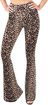 SATINA Flare Leggings | High Waisted Yoga Pants for Women | Tummy Control | Palazzo Pants | Butte... | Amazon (US)