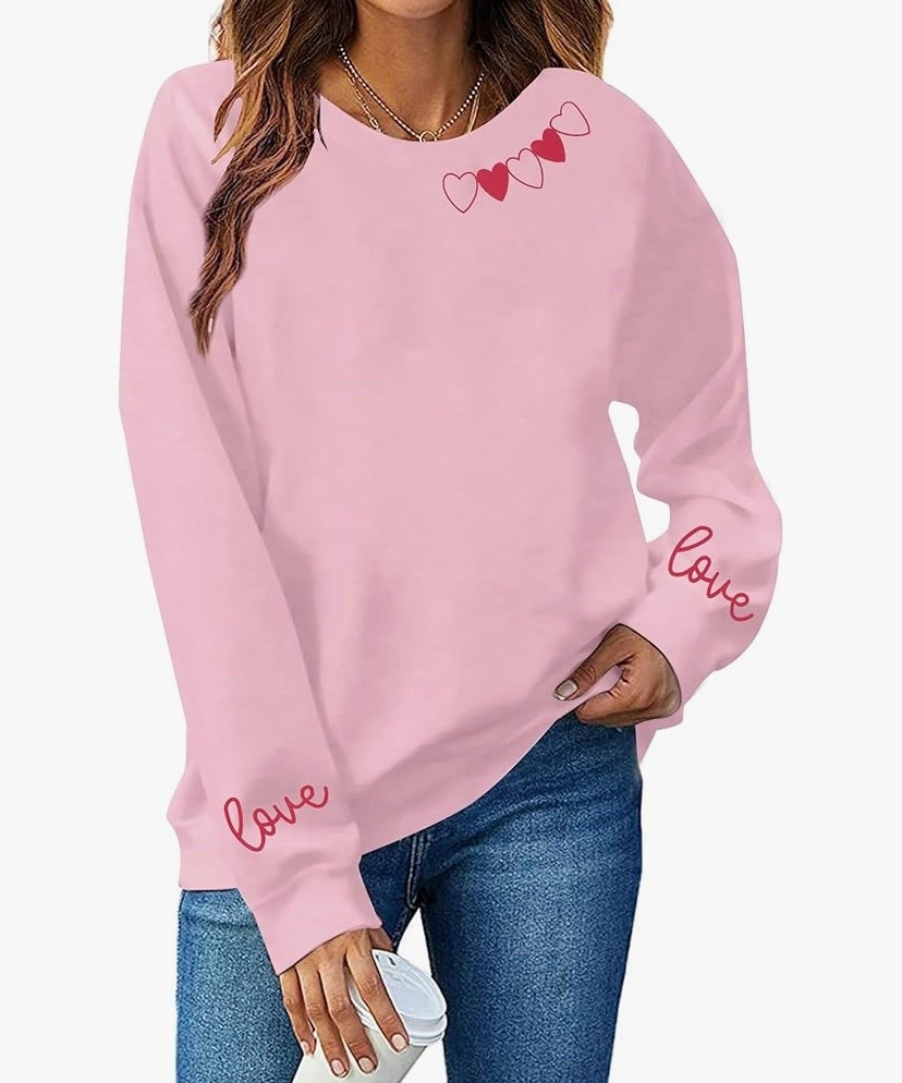 Under $20 - the hearts around the collar are so sweet and it comes in more colors with a quick ship ! 


#teacheroutfit #heartsweatshirt #hearttop #valentinesday #under20 #budgetfriendly #salefinds #LTKU #LTKOver40

#LTKFindsUnder50 #LTKSaleAlert #LTKSeasonal