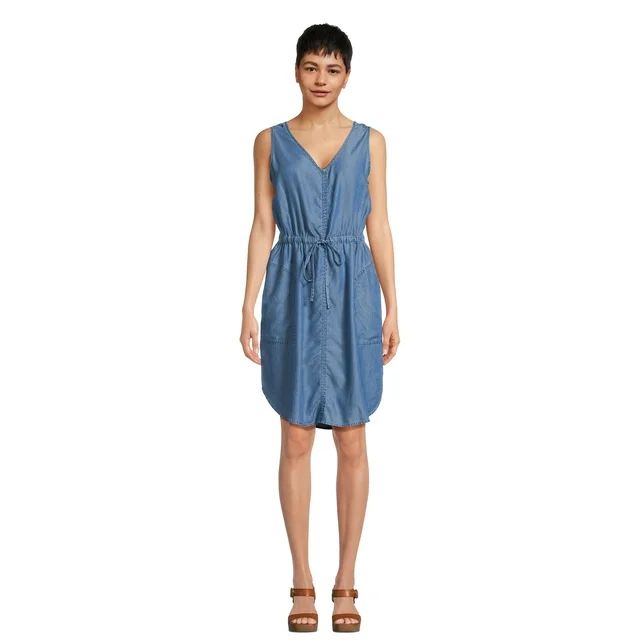 Time and Tru Women's Sleeveless Utility Dress, Sizes XS-XXXL - Walmart.com | Walmart (US)