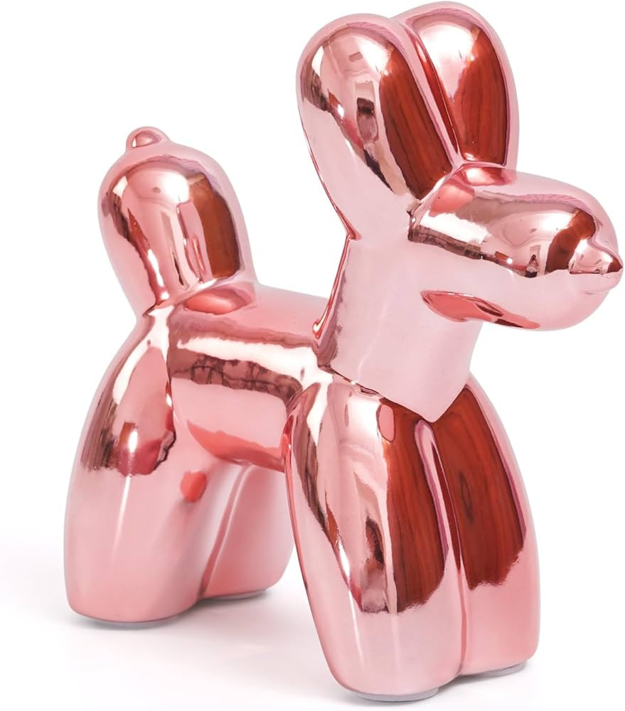 Notakia Cute Ceramics Balloon Dog Statue Crafts Living Room Desktop Decorations,Handmade Modern S... | Amazon (CA)