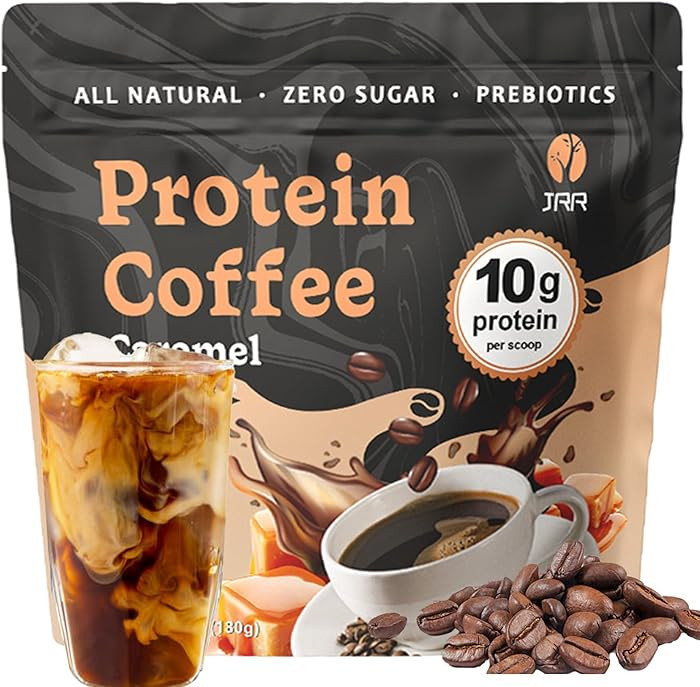 JRR Caramel Protein Coffee Powder – Premium Whey Protein & 100% Natural Cold Brew Coffee – Ke... | Amazon (US)