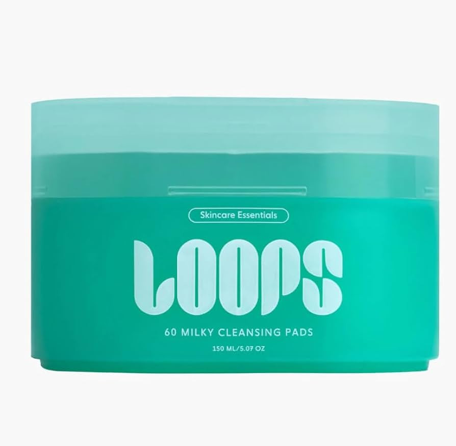 LOOPS Milky Cleanser - Deep Cleansing and Hydrating Skin Care - Pre-soaked Bamboo Pad - Facial Wa... | Amazon (US)