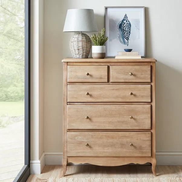 Giselle 5 Drawer Chest, Mango Wood | Dunelm (migrated)