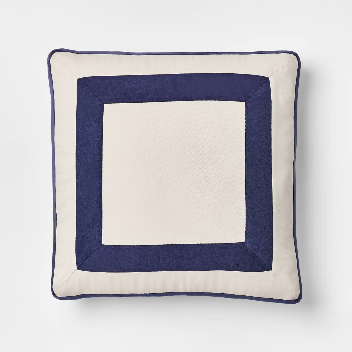 22" Velvet Border Pillow Navy - Threshold™ designed with Studio McGee | Target