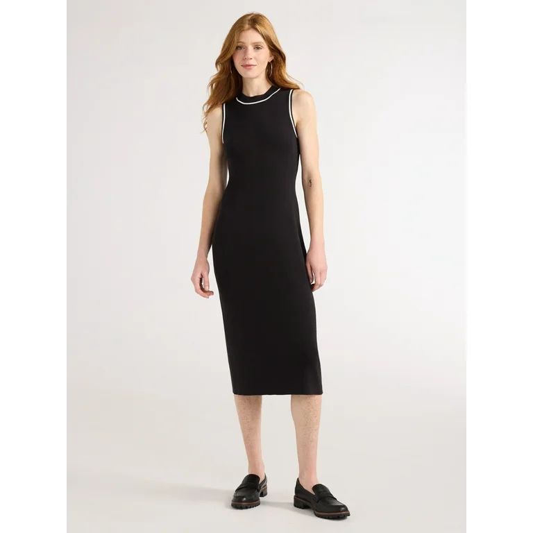 Free Assembly Women’s Sleeveless Sweater Knit Midi Dress, Sizes XS-XXL | Walmart (US)