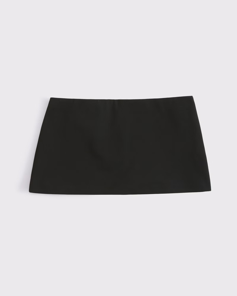 Abercrombie & Fitch Women's The A&F Scarlett Low Rise Micro Mini Skort in Black - Size M | Abercrombie & Fitch (US)