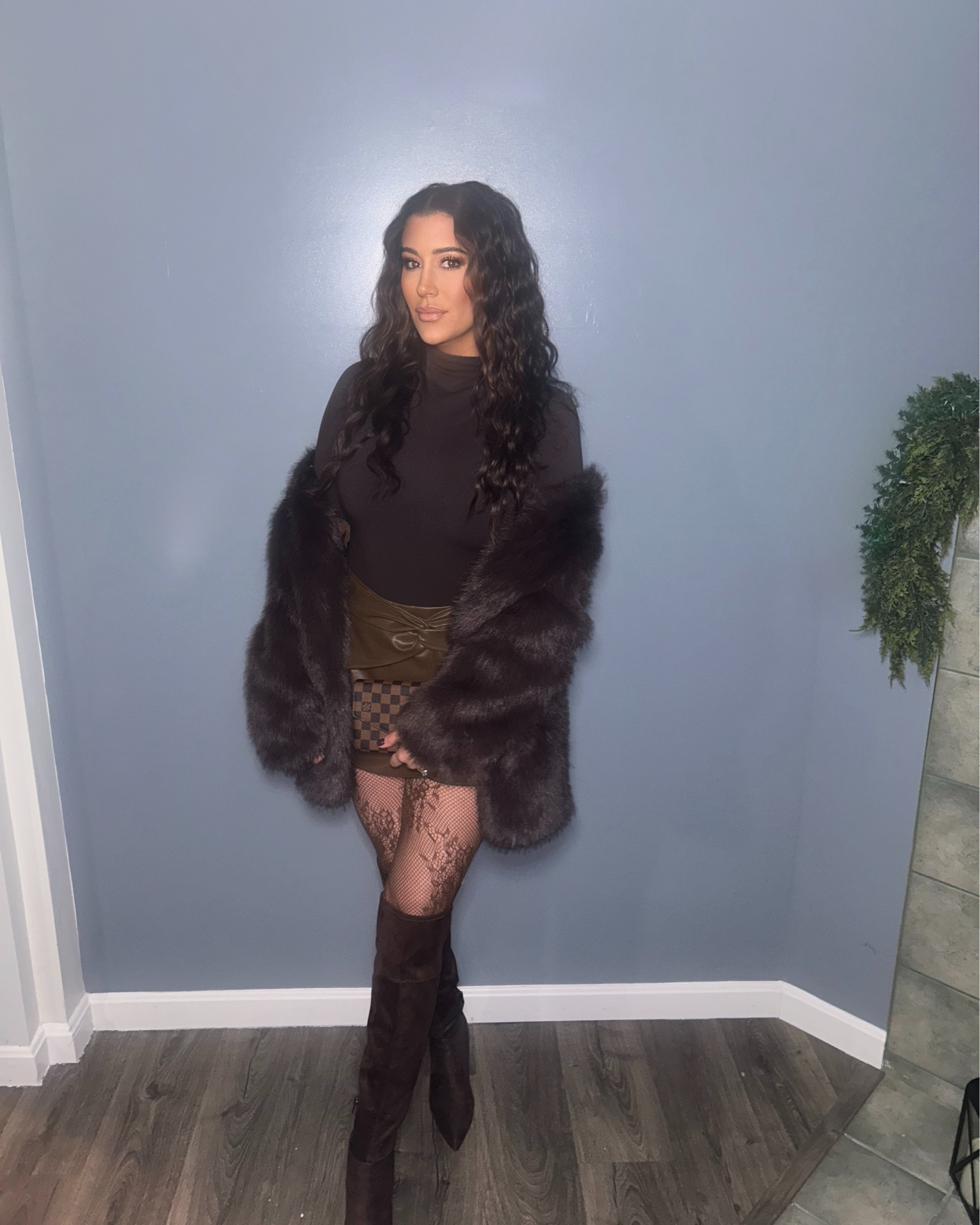 Espresso Monochrome & Texture Play ☕️
Sharing my favorite way to style shades of brown for a winter night out! The key to a monochromatic look is mixing textures—this outfit combines a sleek turtleneck, a faux-leather mini, and the softest faux fur coat. I added patterned tights and suede over-the-knee boots to give the look some edge. Everything is linked!

#LTKFindsUnder50 #LTKootd #LTKTall