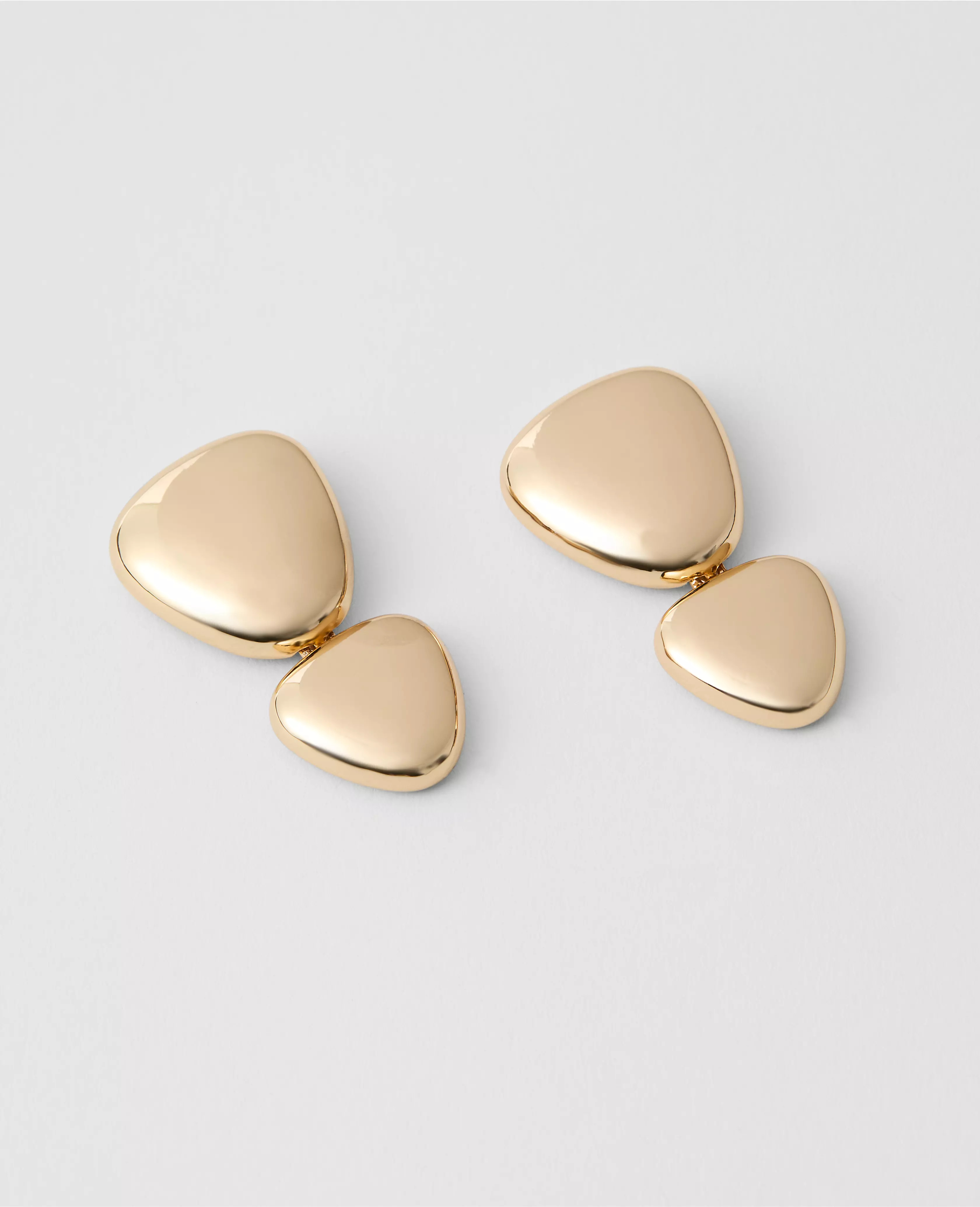 Double Disc Drop Earrings | Ann Taylor