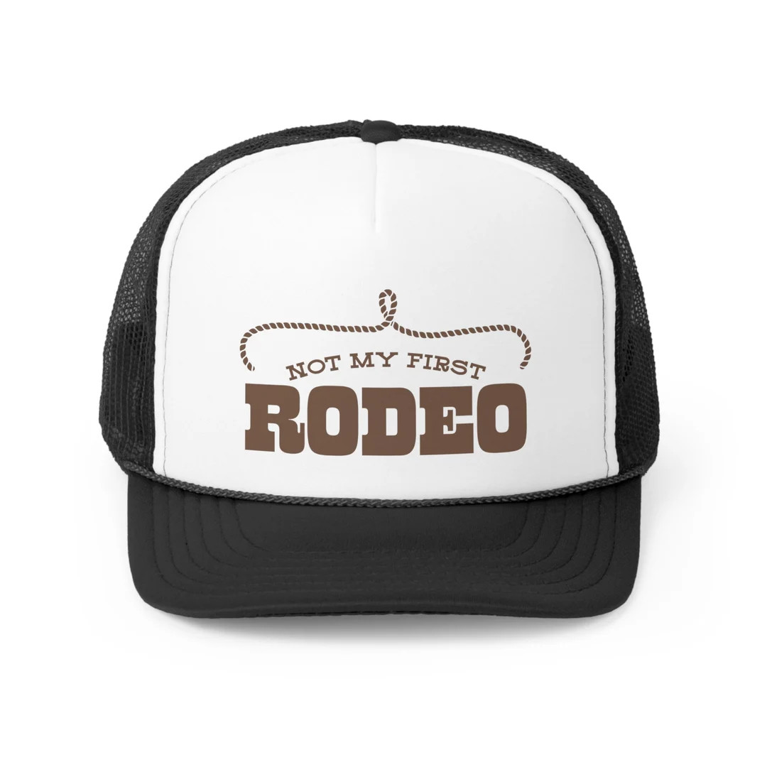 Not My First Rodeo Trucker Hat Western Apparel Blue-eyed Buckaroo Trucker Rope Hat - Etsy | Etsy (US)