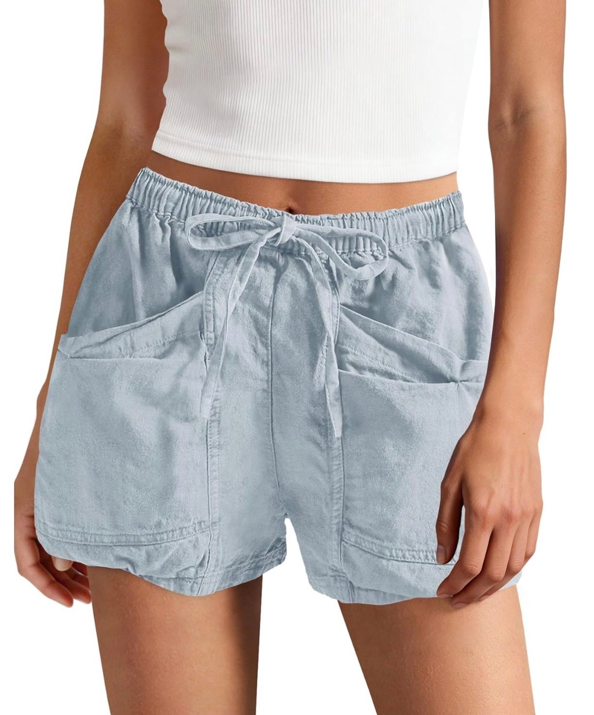 Amazon linen drawstring cargo shorts ☀️

#amazonfashion #amazonoutfit #summeroutfit #summerfashion #casualoutfit #outfitideas