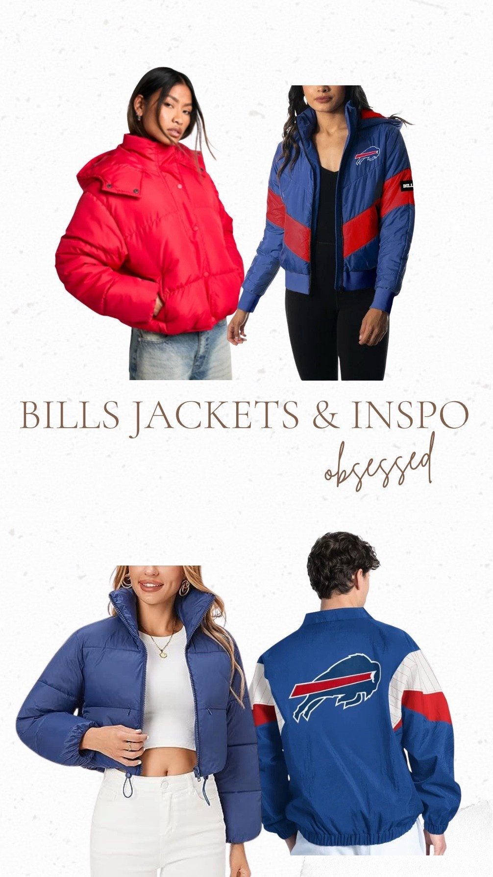 Love the vintage Bills jackets this year and I love getting solid red or blue jackets to the season too! #buffalobills #footballseason

#LTKStyleTip