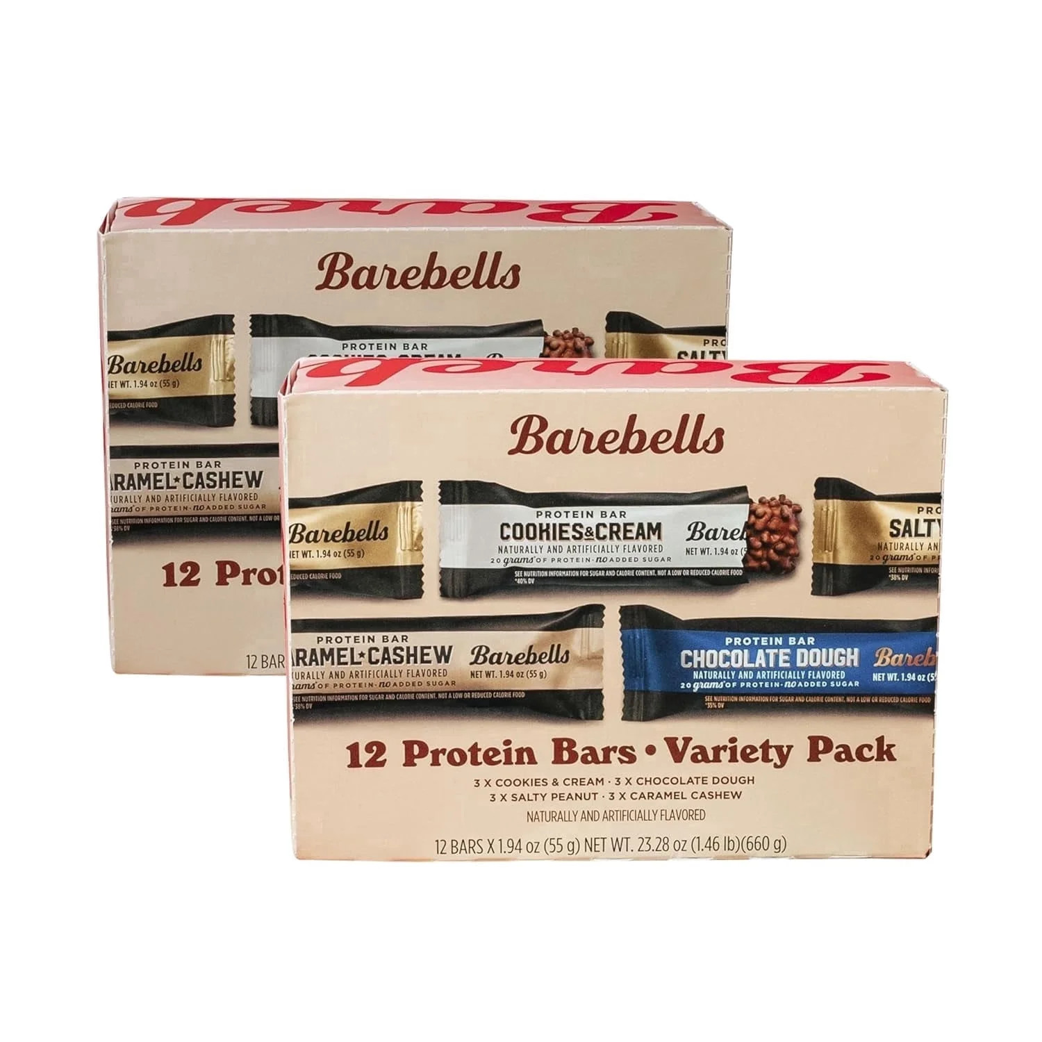 Barebells Protein Bars with 20g High Protein, 1.9oz Bars, Variety Pack - 24 Count | Walmart (US)
