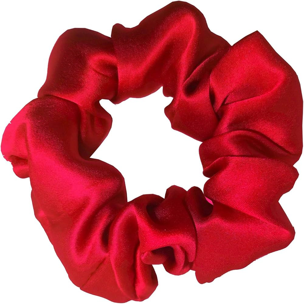 100% Pure Mulberry Silk Hair Scrunchies, 16 Momme Silk Scrunchies, Silk Hair Ties for Women Girls... | Amazon (US)