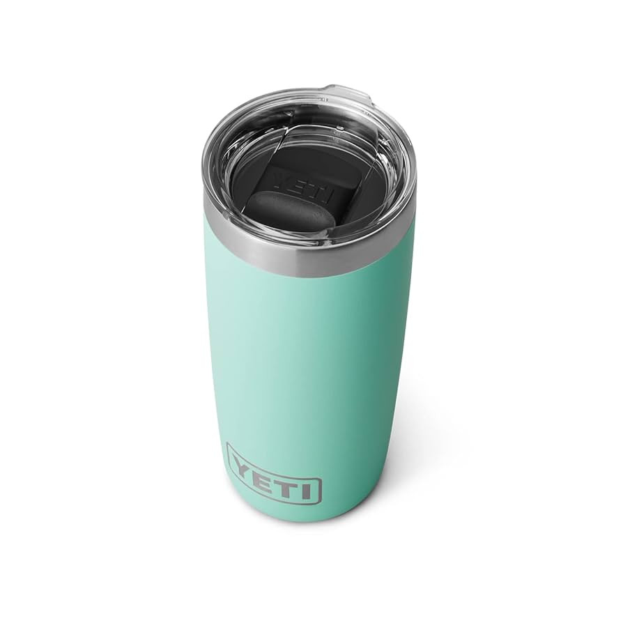 YETI Rambler 10 oz Tumbler, Stainless Steel, Vacuum Insulated with MagSlider Lid, Seafoam | Amazon (US)