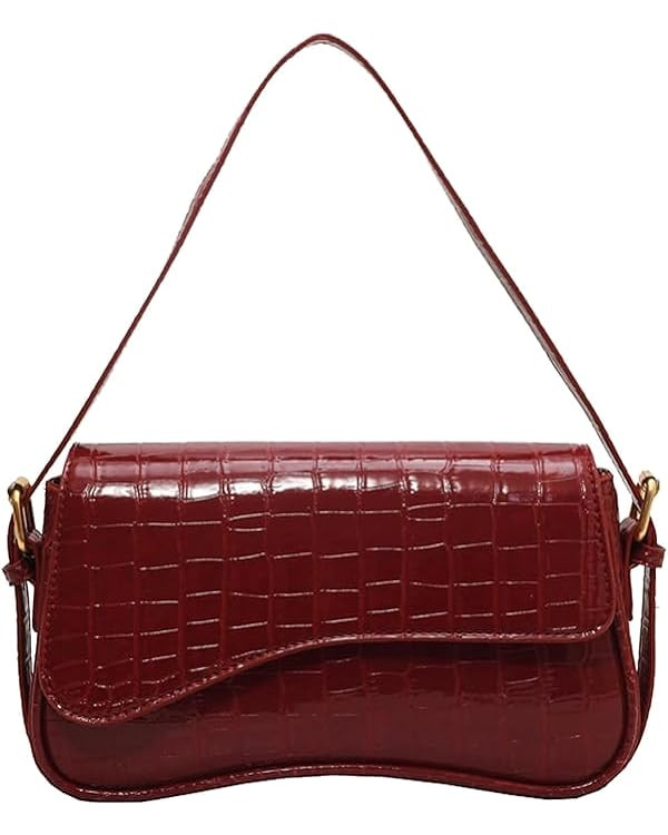 Shoulder Bag for women Clutch Purse Handbag PU Leather Tote Bag with 2 Removable Straps and Zippe... | Amazon (US)