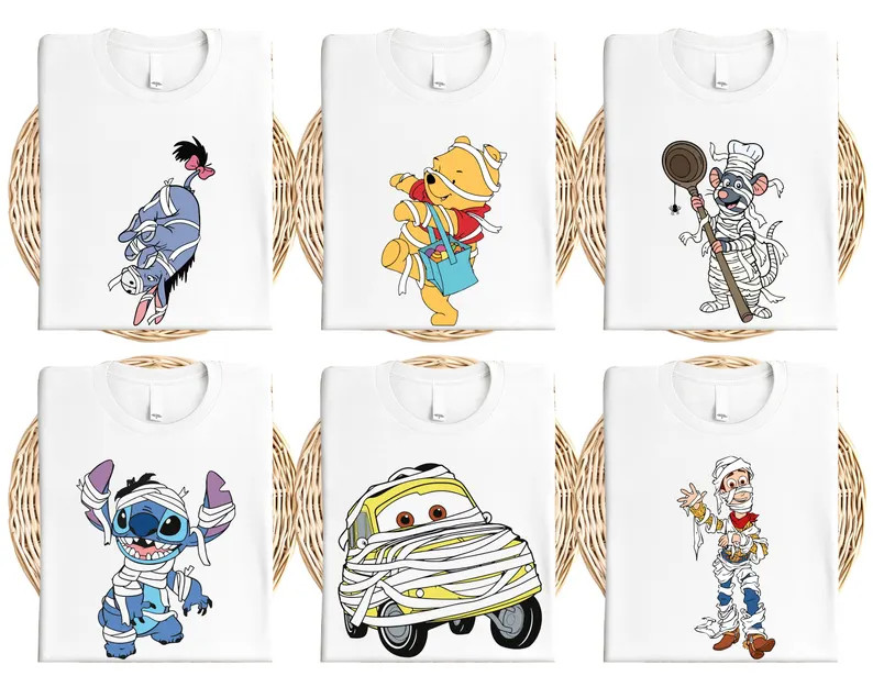 Mickey Minnie Mummy T-shirt, Disney Friends Halloween Pumpkin Shirt, Disney Family Mummy Shirt, S... | Etsy (US)