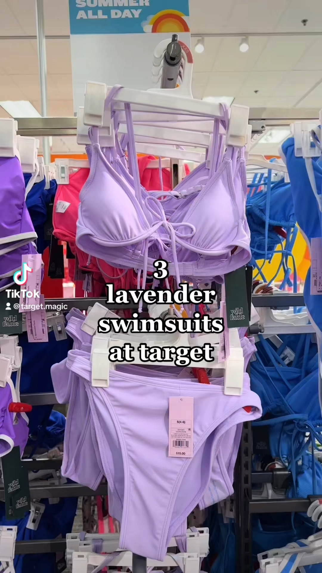 Lavender swimsuits at target! If you prefer a bikini or one piece, this color is perfect for summer and vacation💜 swimwear for pool and beach days 😘

#LTKFind #LTKstyletip #LTKswim