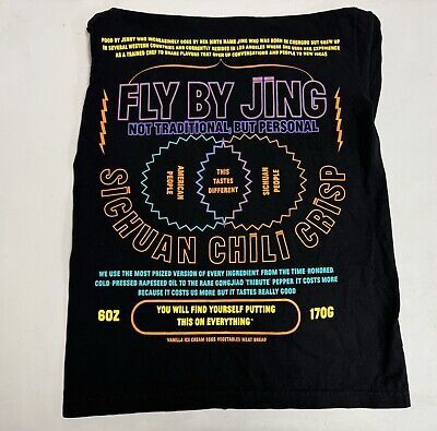 Fly By Jing Long Sleeve T-Shirt SMALL Men’s Unisex Sichuan Chili Crisp Food EUC  | eBay | eBay US