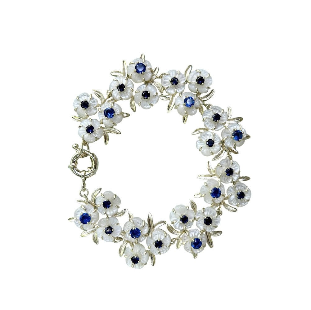 Belgravia Blue & White Chinoiserie Bracelet | Nicola Bathie Jewelry