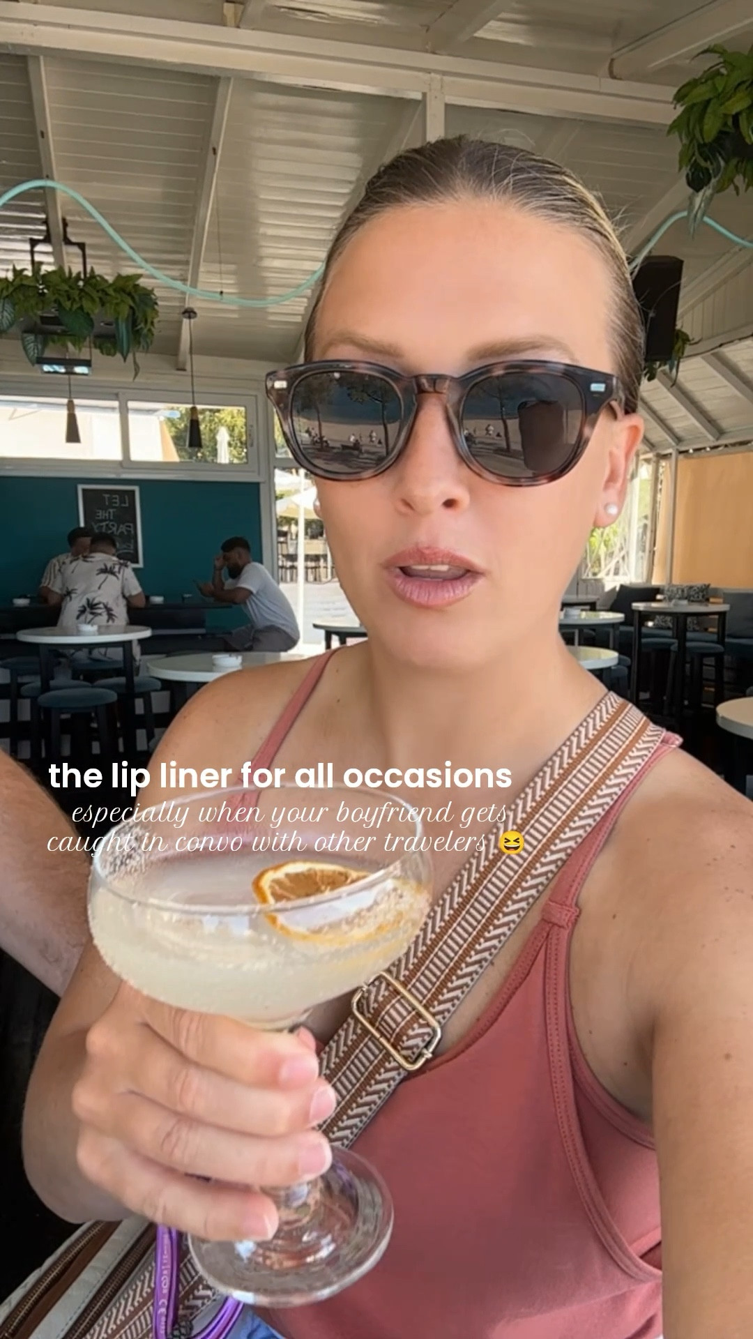 Just something about a girl with her margarita and a little lip reset moment 🍸🤍

On a rooftop in Albania overlooking the Adriatic Sea—warm air, golden light, and that slow kind of day where everything feels a little more cinematic than usual.

There’s something about pausing mid-day to reapply lip liner and gloss that instantly makes everything feel more intentional. 

And the outfit just happened to match the lip combo perfectly without planning it… which I love.

I’m linking:
• My everyday lip combo for all occasions (especially my lip liner that somehow lasts through drinks, dinners, and everything in between) - Charlotte Tilbury & Summer Fridays
• This jumper from Amazon that I also have in white—effortless, cozy, and unexpectedly elevated (ON SALE NOW!)
• My Amazon purse that somehow gets more compliments than anything else I own (people always think it’s designer) (ON SALE NOW!)
• My shades from Charly Therapy for that final clean, minimal finish.  I’ve linked a dupe from Amazon!

Soft life energy, rooftop views, and little details that make you feel put together without even trying ✨

#LTKBeauty #LTKTravel #LTKSaleAlert