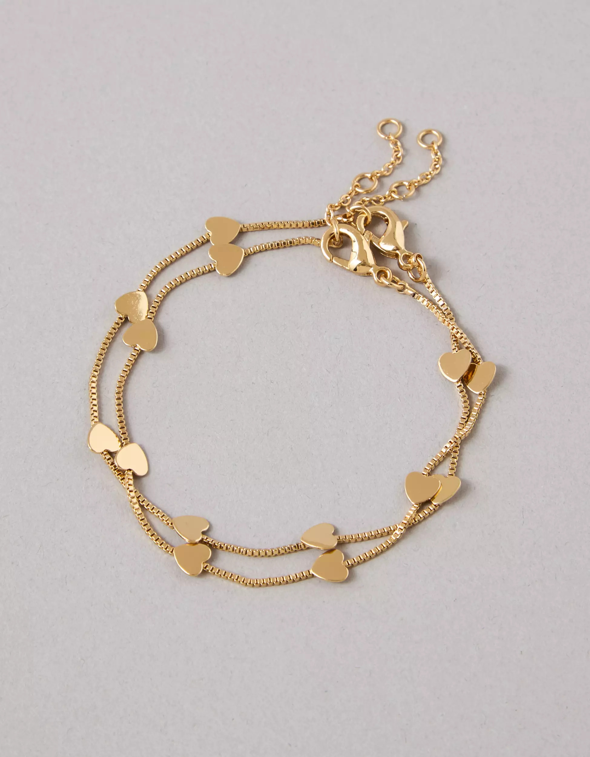 AEO Heart Bracelet 2-Pack | American Eagle Outfitters (US & CA)
