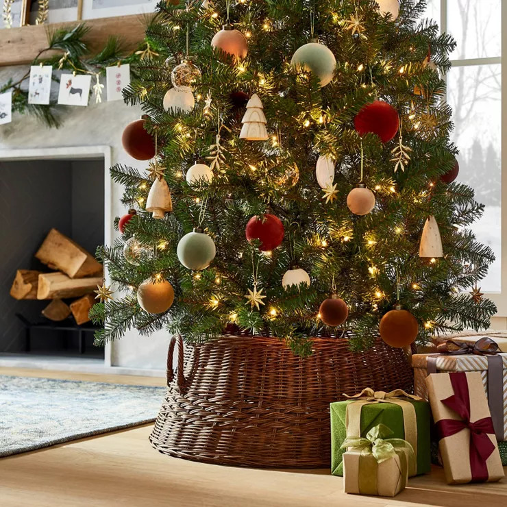 Rattan Woven Tree Cuff Dark Brown - Threshold™ designed with Studio McGee | Target