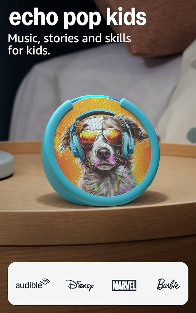 Amazon Echo Pop Kids (newest model), Designed for kids, with Alexa+ Early Access, parental contro... | Amazon (US)