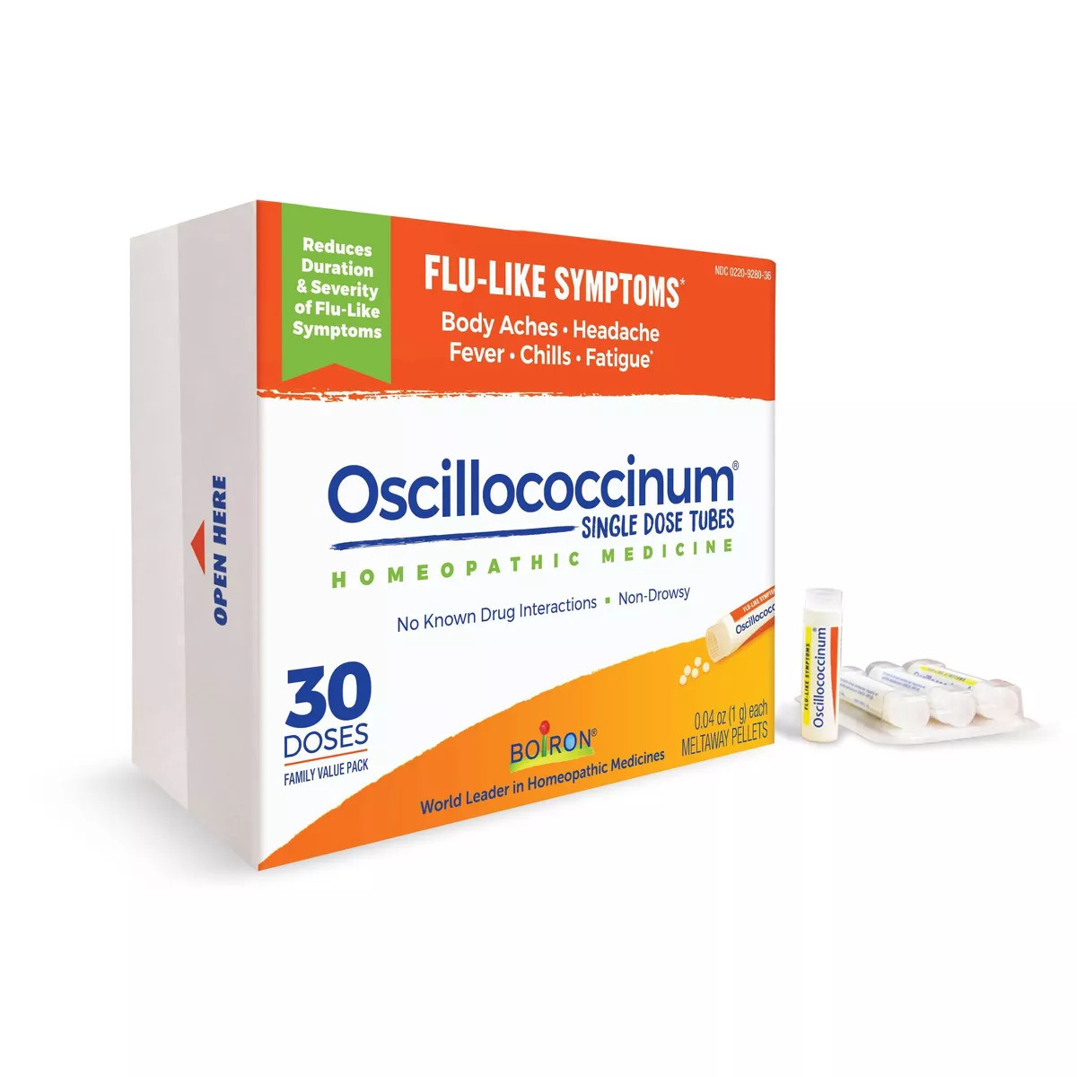Boiron Oscillococcinum Flu-Like Symptoms, Body Aches, Headache, Fever, Chills and Fatigue 30 Dose... | Target