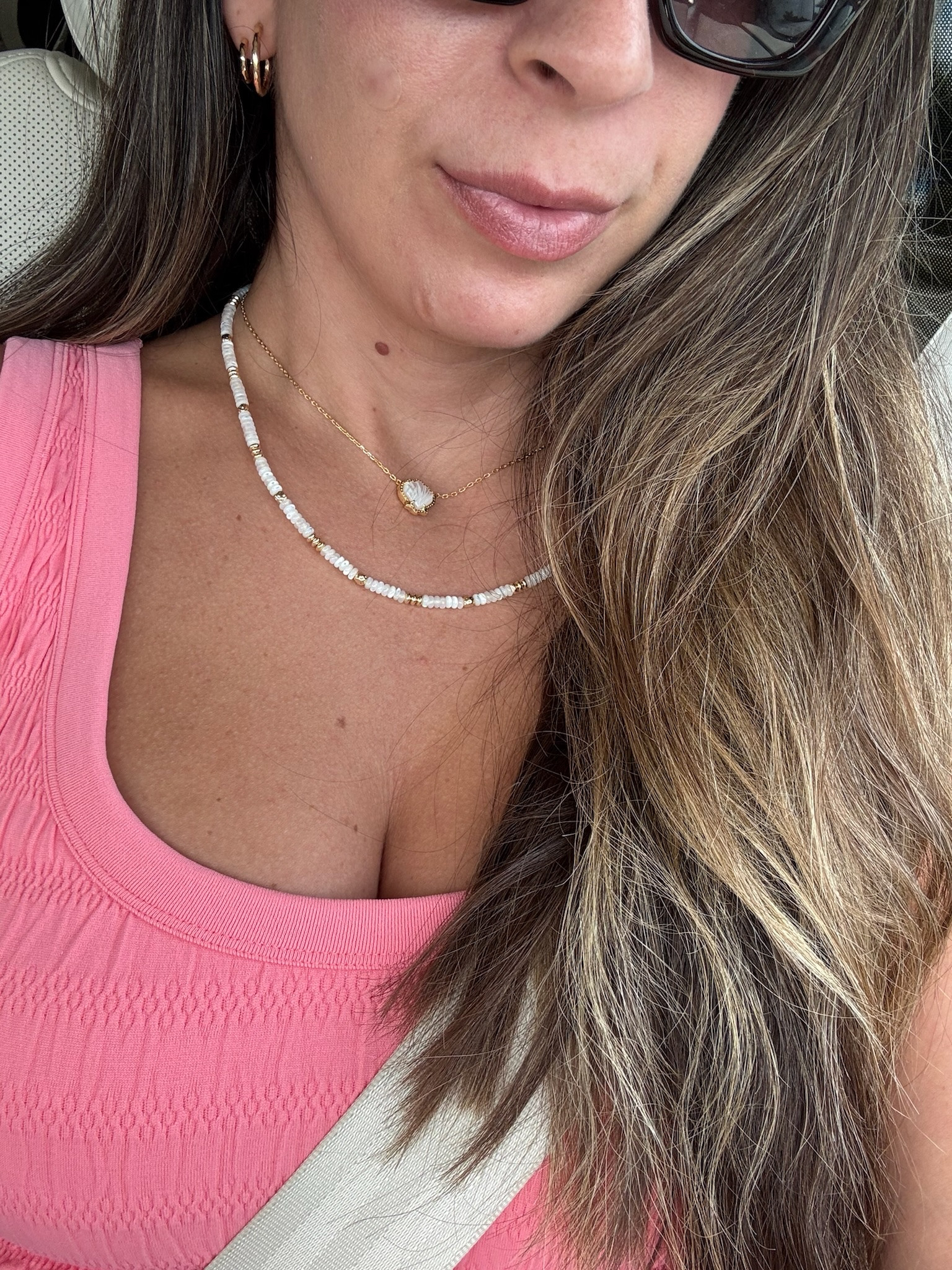 Just saw that this shell necklace is back in stock! Comes in a few different colors 🫶🏻 paired it with this strand necklace & love the beach vibe it gives!! 

#LTKSeasonal #LTKStyleTip #LTKFindsUnder100