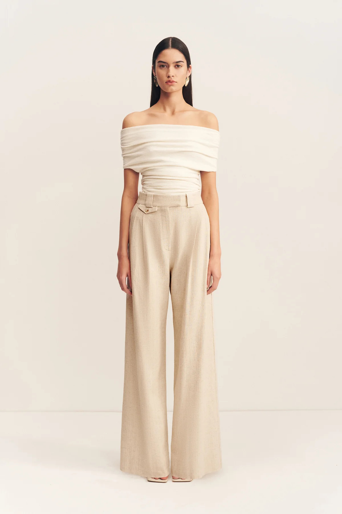 Beau Off Shoulder Top | Ivory | Tops | Shona Joy | Shona Joy